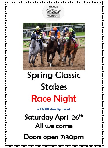 FOBB Race Night April 25