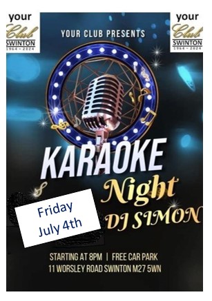 Karaoke July 4th 2025